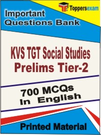 KVS TGT Social Studies Prelims (Tier-2)   Book in English - Objective MCQ