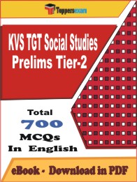 KVS TGT Social Studies Prelims (Tier-2)   PDF Book In English - MCQ / Objective Questions