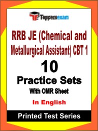 RRB JE (Chemical and Metallurgical Assistant) CBT 1 Book in English - Practice Set