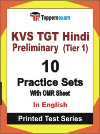 KVS TGT Hindi (Tier 1) Preliminary Book in English - Practice Set