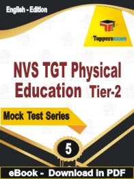 NVS TGT Physical Education (Tier-2)  Test PDF Book In English - Practice Set