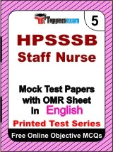 HPSSSB Staff Nurse Exam Mock Test Papers (Book) in English