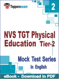 NVS TGT Physical Education (Tier-2)  Test PDF Book In English - Question Paper