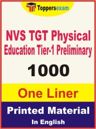 NVS TGT Physical Education (Tier-1) Preliminary One Liner Book in English