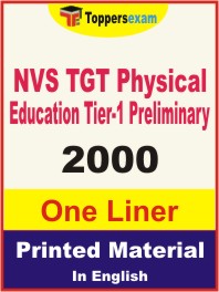 NVS TGT Physical Education (Tier-1) Preliminary One Liner Book in English