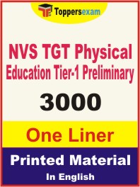 NVS TGT Physical Education (Tier-1) Preliminary One Liner Book in English