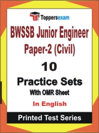 BWSSB Junior Engineer Paper-2 (Civil) Book in English - Practice Set