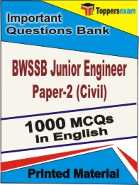 BWSSB Junior Engineer Paper-2 (Civil) Book in English - Objective MCQ