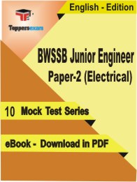 BWSSB Junior Engineer Paper-2 (Electrical) PDF Book In English - Mock Test/Practice Set