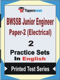 BWSSB Junior Engineer Paper-2 (Electrical) Book in English - Question Paper / Practice Set