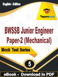 BWSSB Junior Engineer Paper-2 (Mechanical)  PDF Book In English - Practice Set