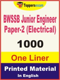 BWSSB Junior Engineer Paper-2 (Electrical) One Liner Book in English