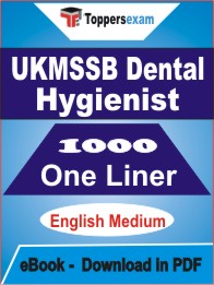 UKMSSB Dental Hygienist One Liner Book PDF in English