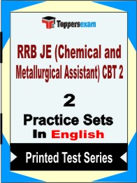 RRB JE (Chemical and Metallurgical Assistant) CBT 2 Book in English - Question Paper / Practice Set