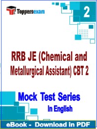 RRB JE (Chemical and Metallurgical Assistant) CBT 2 Test PDF Book In English - Question Paper