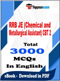 RRB JE (Chemical and Metallurgical Assistant) CBT 2 PDF Book in English - MCQ / Objective Questions