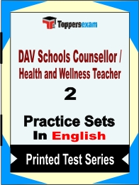 DAV Schools Counsellor / Health and Wellness Teacher Book in English - Question Paper / Practice Set