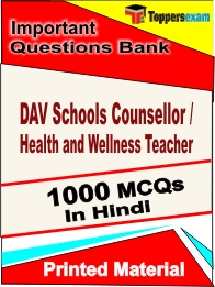 DAV Schools Counsellor / Health and Wellness Teacher Book in Hindi - Objective MCQ