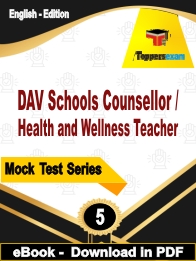 DAV Schools Counsellor / Health and Wellness Teacher  PDF Book In English - Practice Set