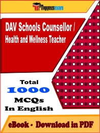 DAV Schools Counsellor / Health and Wellness Teacher PDF Book In English - MCQ / Objective Questions