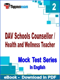 DAV Schools Counsellor / Health and Wellness Teacher PDF Book In English - Question Paper