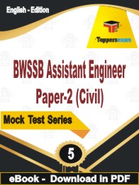 BWSSB Assistant Engineer Paper-2 (Civil)  PDF Book In English - Practice Set
