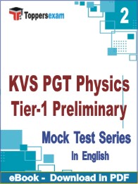KVS PGT Physics (Tier-1) Preliminary  Test PDF Book In English - Question Paper