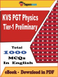 KVS PGT Physics (Tier-1) Preliminary   PDF Book In English - MCQ / Objective Questions