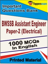BWSSB Assistant Engineer Paper-2 (Electrical) Book in English - Objective MCQ
