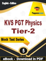 KVS PGT Physics (Tier-2)  Test PDF Book In English - Practice Set