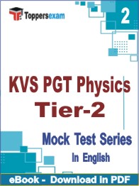 KVS PGT Physics (Tier-2)  Test PDF Book In English - Question Paper