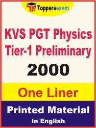 KVS PGT Physics (Tier-1) Preliminary One Liner Book in English