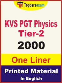 KVS PGT Physics (Tier-2) One Liner Book in English