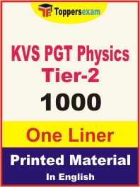 KVS PGT Physics (Tier-2) One Liner Book in English