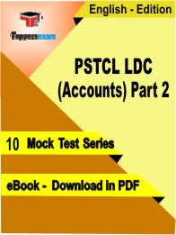 PSTCL LDC (Accounts) Part 2 Test PDF Book in English - Mock Test/Practice Set