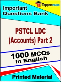 PSTCL LDC (Accounts) Part 2 Book in English - Objective MCQ