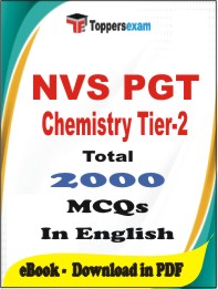 NVS PGT Chemistry (Tier-2)   PDF Book In English - MCQ / Objective Questions