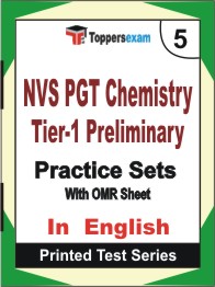 NVS PGT Chemistry (Tier-1) Preliminary Book in English - Mock Test / Practice Set