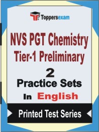 NVS PGT Chemistry (Tier-1) Preliminary Book in English - Question Paper / Practice Set