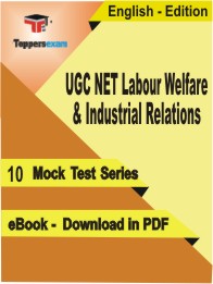 UGC NET Labour Welfare & Industrial Relations  Test PDF Book in English - Mock Test/Practice Set