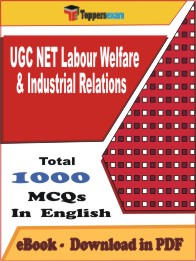 UGC NET Labour Welfare & Industrial Relations   PDF Book In English - MCQ / Objective Questions