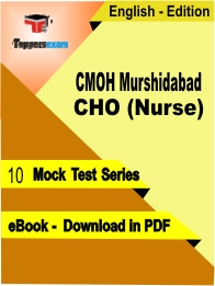 CMOH Murshidabad CHO (Nurse) PDF Book In English - Mock Test/Practice Set