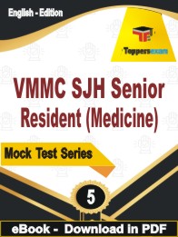 VMMC SJH Senior Resident (Medicine)  Test PDF Book In English - Practice Set