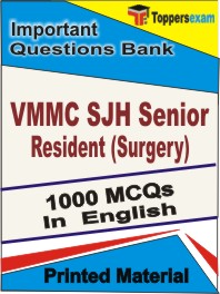 VMMC SJH Senior Resident (Surgery)   Book in English - Objective MCQ