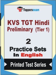 KVS TGT Hindi (Tier 1) Preliminary Book in English - Question Paper / Practice Set