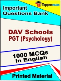 DAV Schools PGT (Psychology) Book in English - Objective MCQ