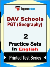DAV Schools PGT (Geography) Book in English - Question Paper / Practice Set
