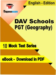 DAV Schools PGT (Geography) Test PDF Book in English - Mock Test/Practice Set