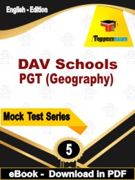 DAV Schools PGT (Geography) Test PDF Book In English - Practice Set