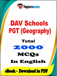 DAV Schools PGT (Geography) PDF Book in English - MCQ / Objective Questions